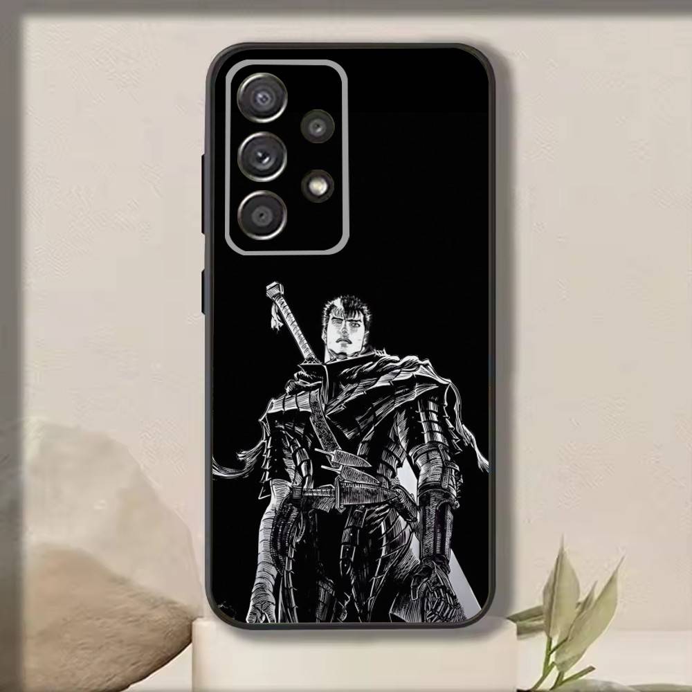 C-Comic Berserk Guts Plating  Phone Case For Samsung S25,S24,S21,S22,S23,S30,Ultra,S20,Plus,Fe,Note,10,9,5G Black Cover