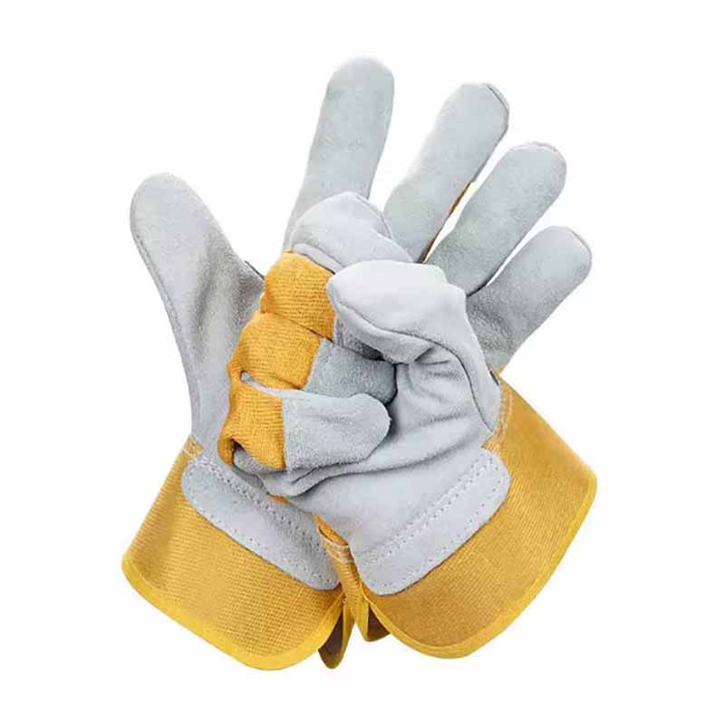 Work Gloves Cow Leather High-temperature Resistance  Welding Safety Protection Motorcycle Driver Wear-resistant Gloves