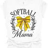 Trenz T Shirt Company Softball Mama Bow Unisexs