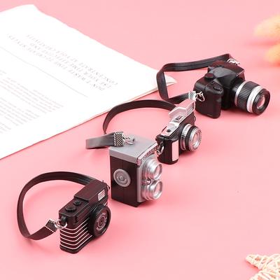 1Pc Dollhouse Miniature Digital Slr Camera Dolls House Decoration Accessory