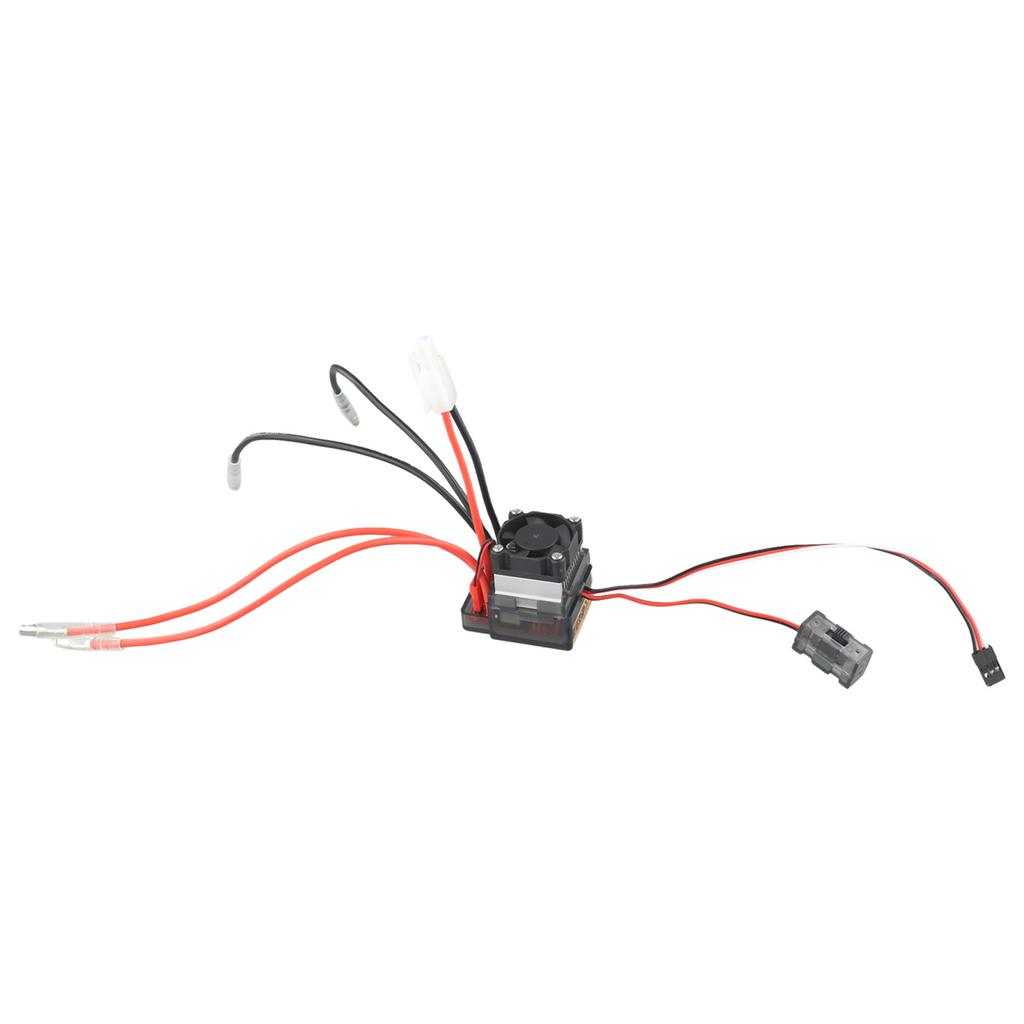 Black Red Brush Motor Speed Controller ESC With Fan Forward Current 600A Powerful Performance Versatile Compatibility