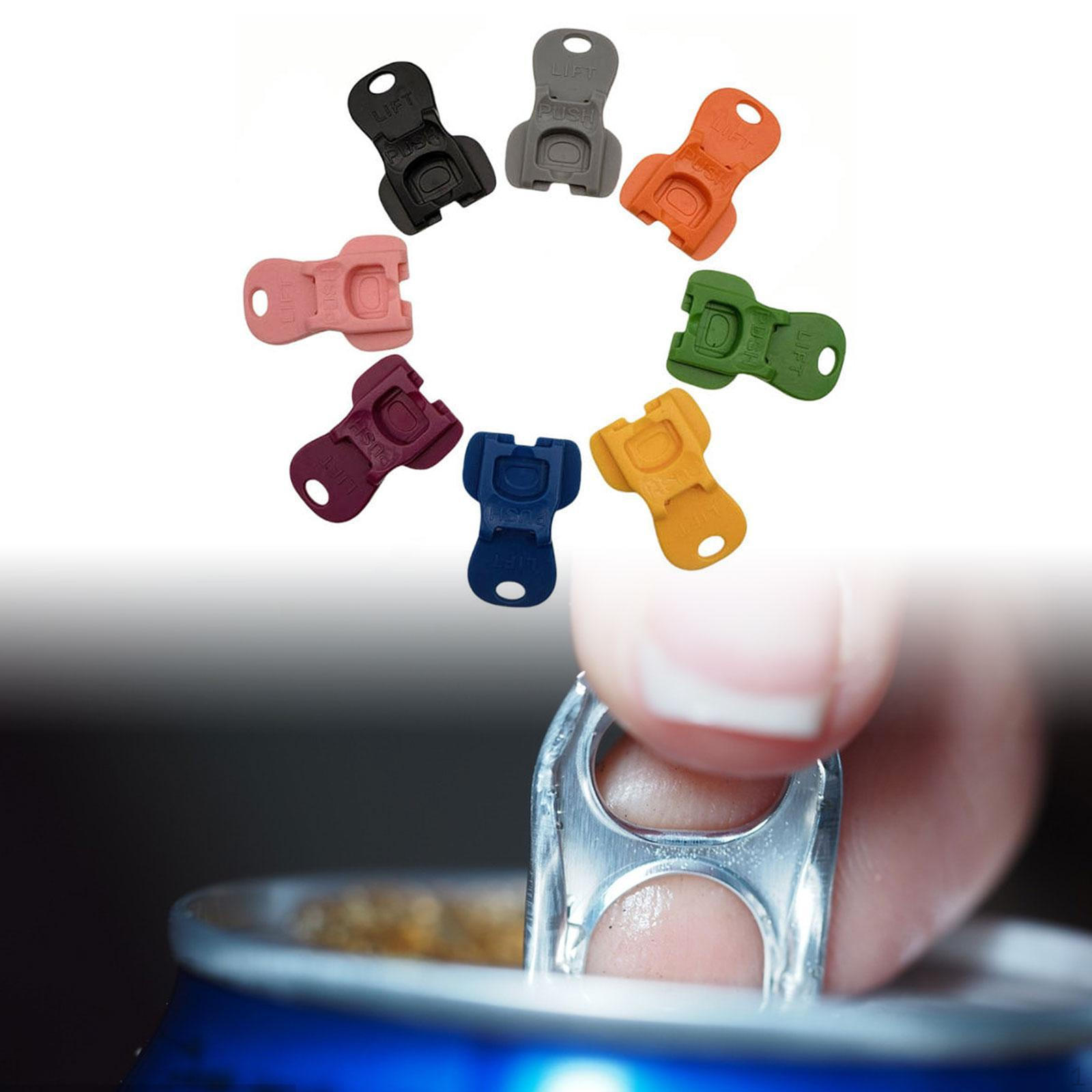 

8x Easy Can Opener Protector Cap Lightweight Snap on Tab Openers Leakproof Top Tool for