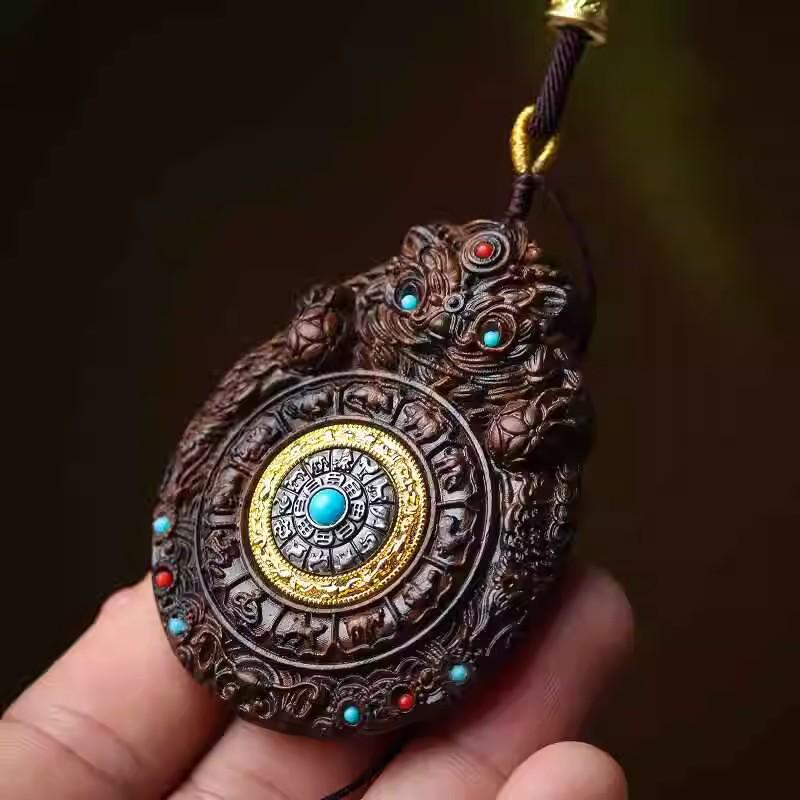 Chengui Zhao Gongming Martial God of Wealth Pendant Necklace – Five Ways God of Wealth Design for Men and Women