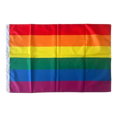Bandera del Orgullo LGBT Arcoíris Lesbiana Bisexual Gay Transgénero de Poliéster de Alta Calidad 2x3 pies