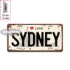 Tin Sign  Vintage Durable Metal Plaque Wall Decor Home Office Bar Man Cave Laundry Global City Coordinate Birth Year License