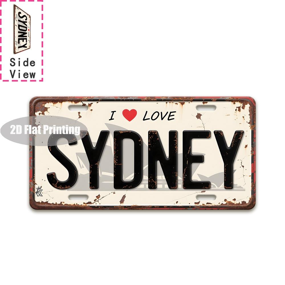 Tin Sign  Vintage Durable Metal Plaque Wall Decor Home Office Bar Man Cave Laundry Global City Coordinate Birth Year License