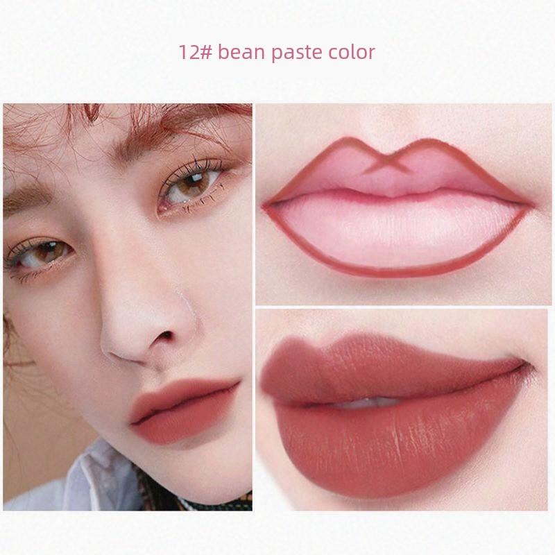 Lip Liner Waterproof and Durable Genuine Goods Non-Fading Hook Line Nude Color Non-Decolorizing No Stain on Cup Matte Lipstick Pen Female Lip Pencil
