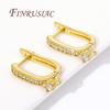 1-2Pairs/Lot Fasteners For Earrings Wholesale 18K Real Gold Plated Hooks For Earring,DIY Women's Earrings Accessories,Earwires