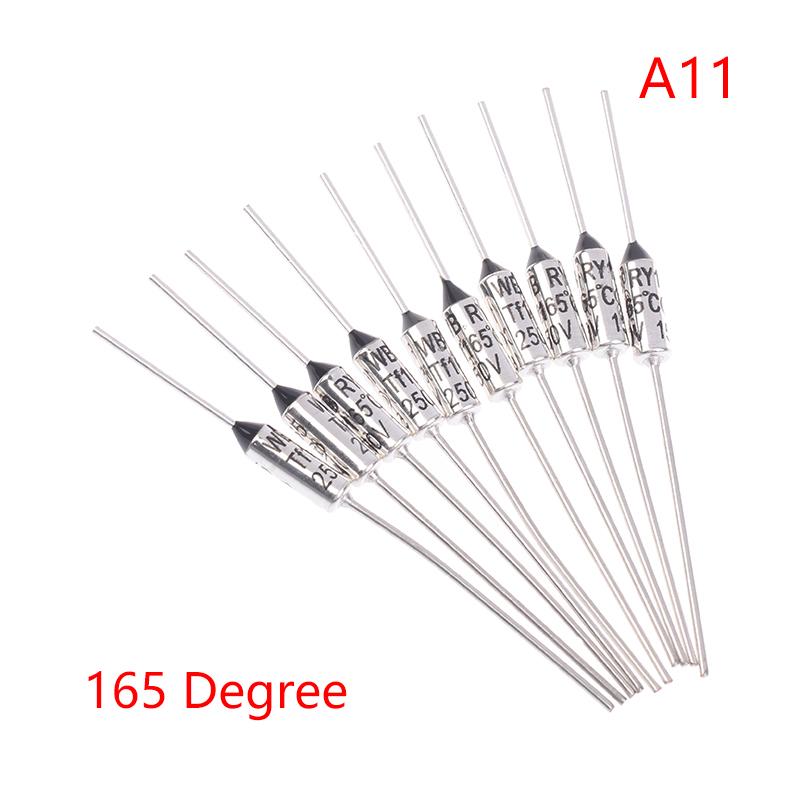 10Pcs Tf Thermal Fuse Ry 15A 250Vtemperature 121C 125C 128C 130C 135C 140C 145C 150C 155C 160C 165C 167C 175C 180C 185C 192C