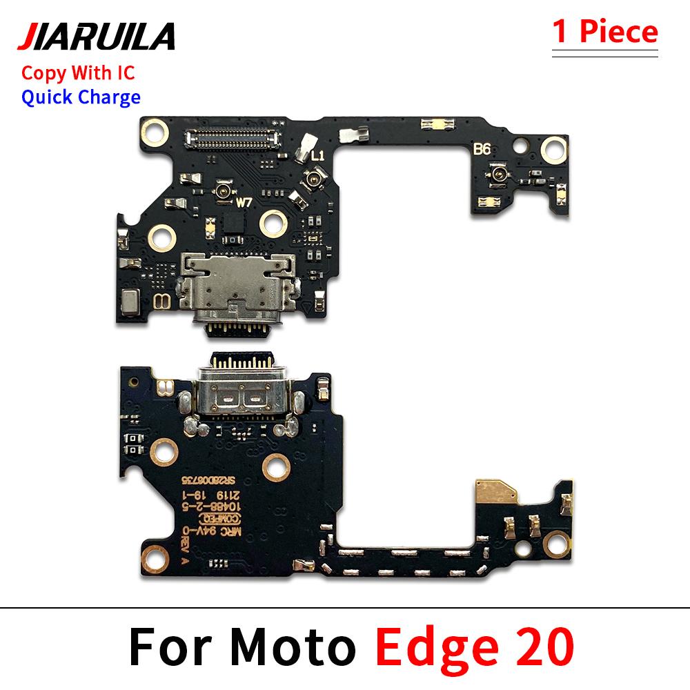 For Moto Edge 20 Lite Pro Edge 30 Fusion Neo USB Charging Port Charger Dock Connector Board Flex Cable With Mic Microphone