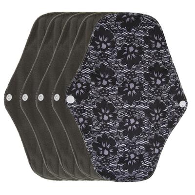 5pcs Reusable Menstrual Pads Washable Cloth Feminine Pads Leakproof Sanitary Incontinence Pads for
