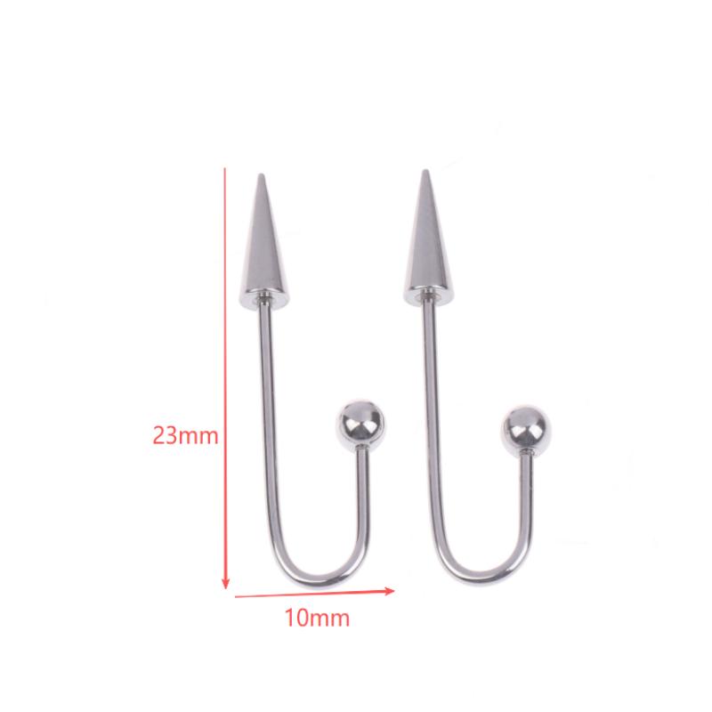 

[HS][HS]2Pcs Punk Stainless Steel Spike Earring Body Piercing Jewelry Ear Studs For Men Women Personalized Gifts