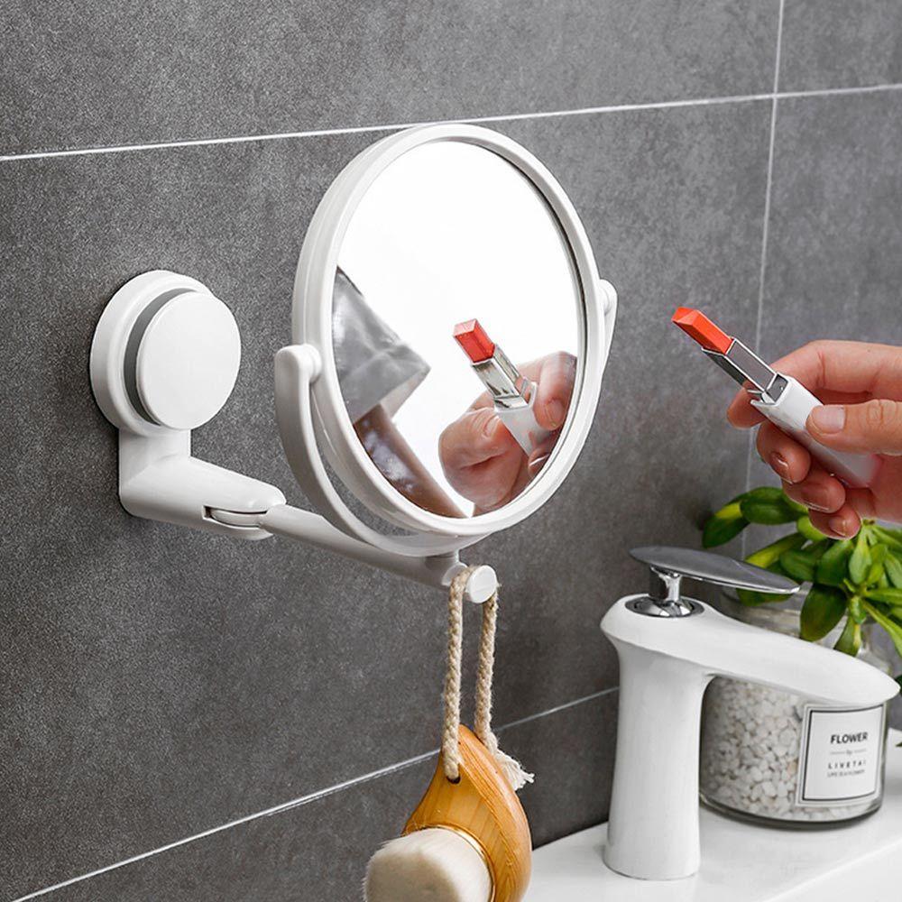 Bath Accessories Vacuum Suction Folding Shave Mirrors Vanity Mirror Bath Mirrors Makeup Supplies