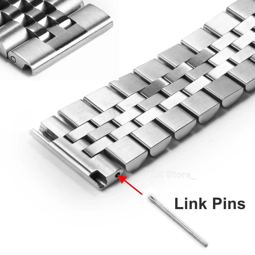 Brățară Solidă din Oțel Inoxidabil pentru Seiko SKX pentru Brățară Jubilee Capăt Curbat Accesorii Ceas Bărbați 18mm 19mm 20mm 21mm 22mm 24mm