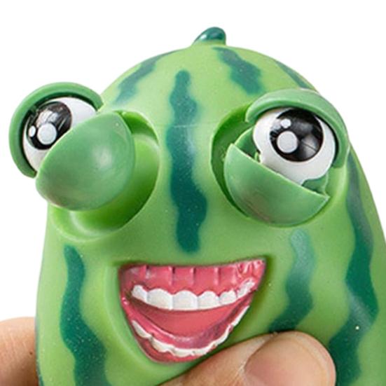1/2/3 Stück Popping Eye Wassermelone Quetschspielzeug Angst Stressabbau Wassermelone Kneten Sensorisches Spielzeug Weicher Stressball Cartoon Frucht Fidget