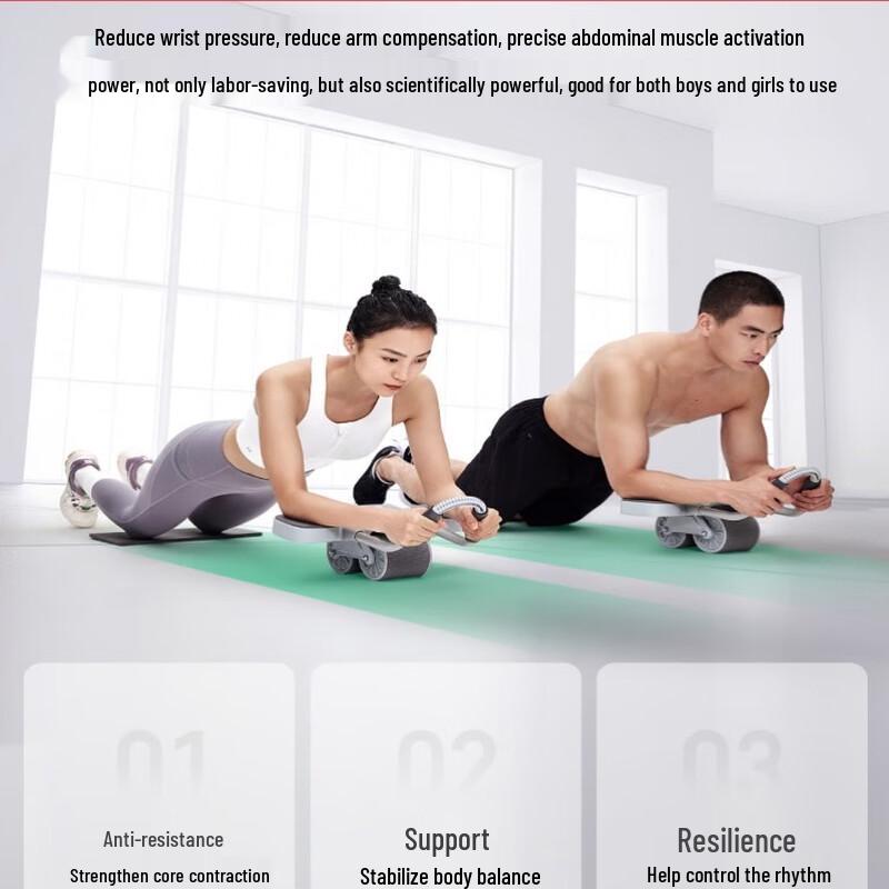JJC Automatic Rebound Abdominal Wheel Trainer