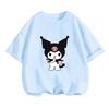 2026 Summer Womens Tshirt Cute Modern Black Rice Printed Pure Cotton Round Neck Womens Tshirt Casual Y2K Trendy Top