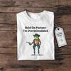 I'm Overstimulated Frog Cowboy T-Shirt: Funny Meme Unisex Tee