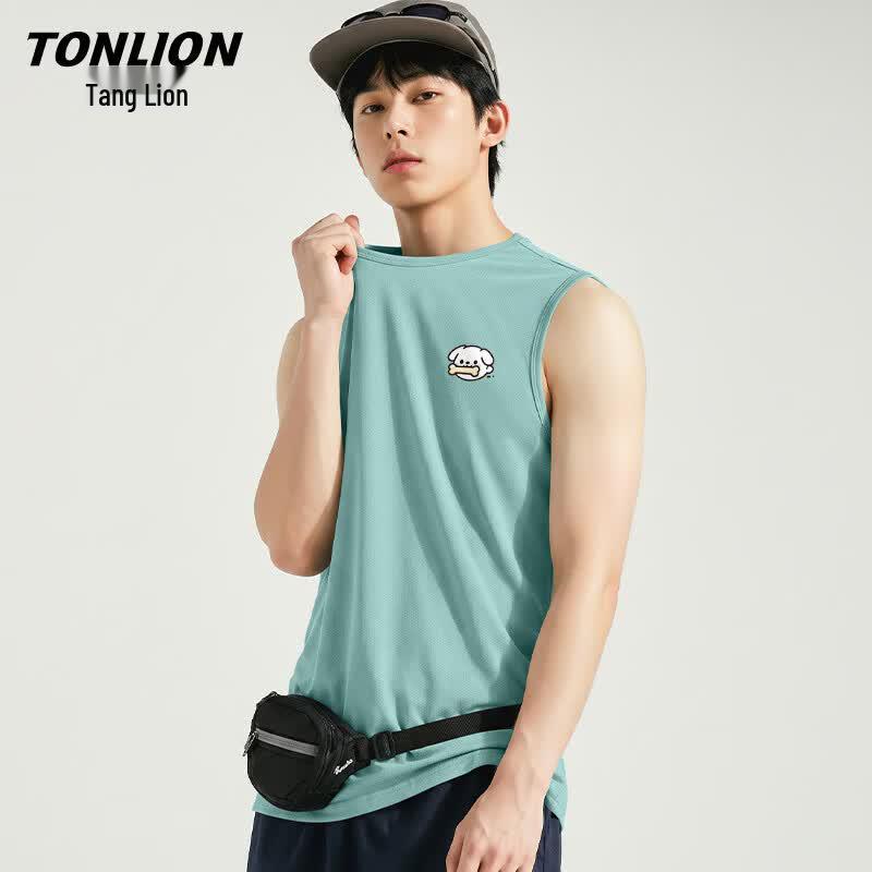 TonLion Men s Ice Silk Mesh Vest 3XL