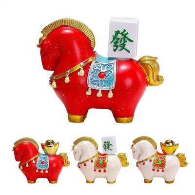 2026 Year of the Horse Sculpture Wealth Symbol Figurine Home Office Desk Decor Chinese New Year Gift Mascot Animal Collection
