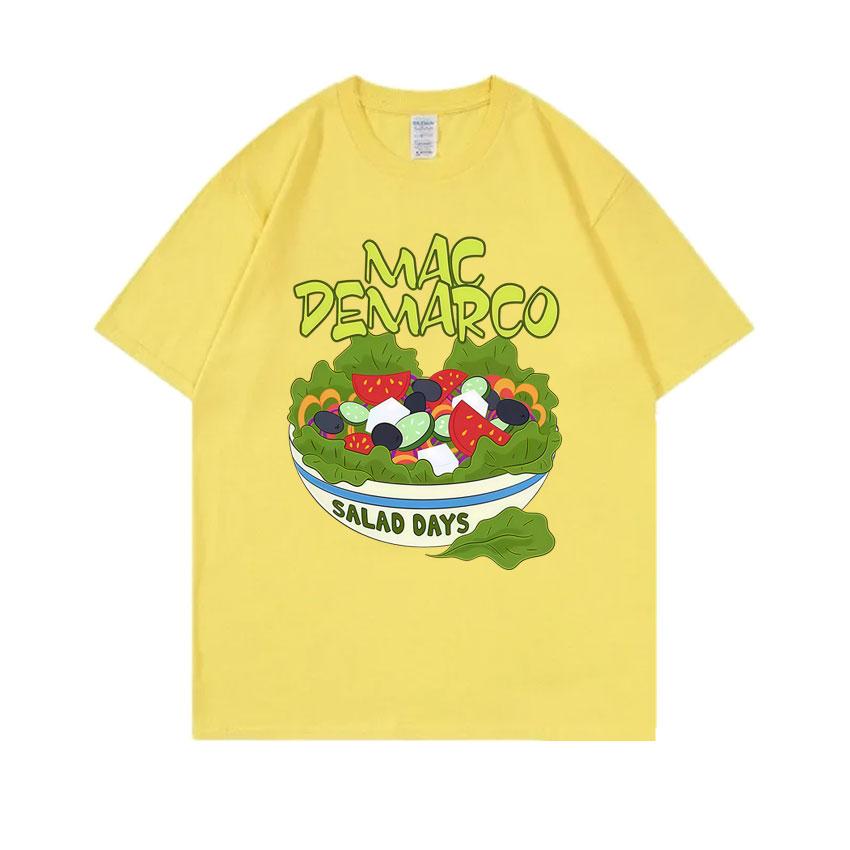 Mac Demarco Salad Days Magliette Grafiche Unisex Donna Casual Cotone Vintage Manica Corta T-Shirt Unisexs Moda Arte Estetica Maglietta
