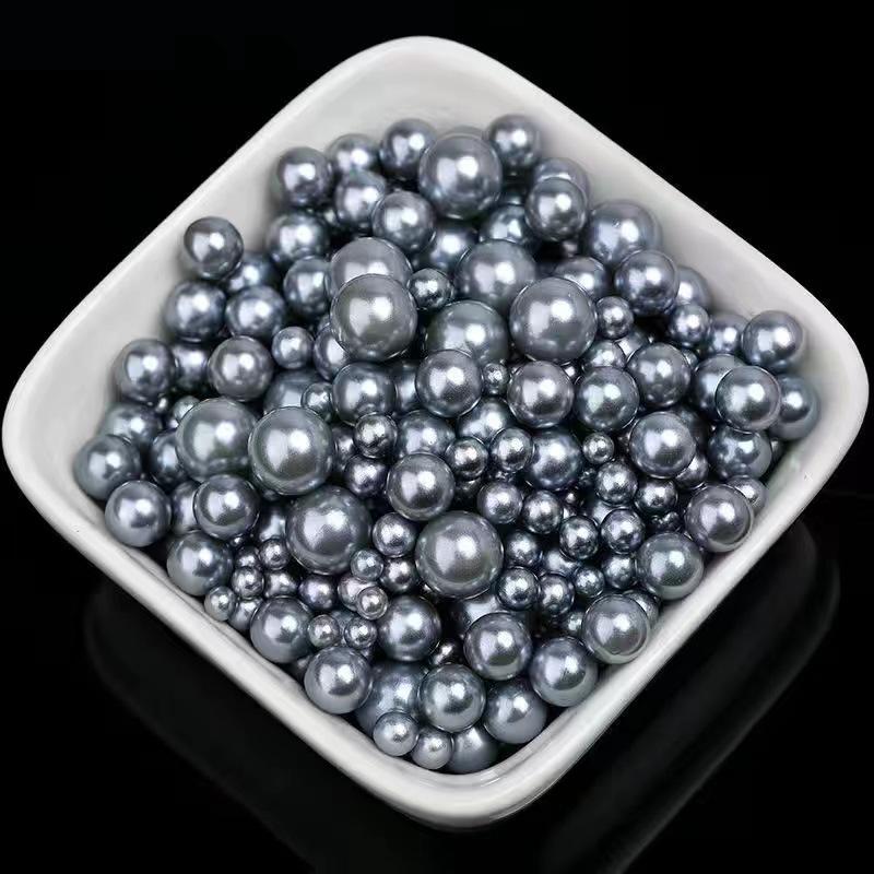 2Mm-30Mm Non-Porous Abs Imitation Pearl Water Grinding Plastic Round Bubble Beads, Shoes, Bags, Clothing Headgear, Bead Filling Accessories