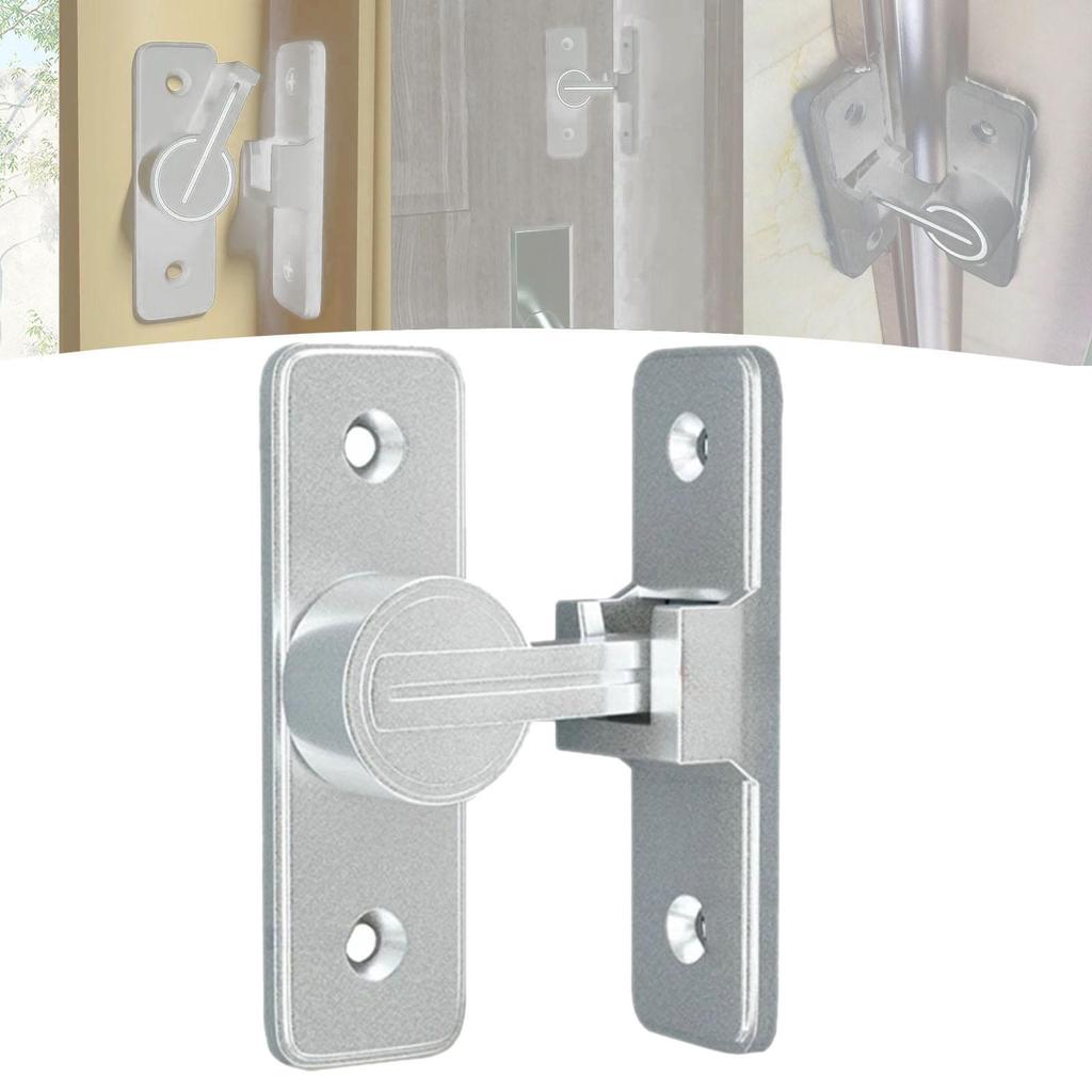 Barn Door Latch Zinc Alloy 90 Degree Room Door Latch Durable Sliding Lock Gate Latch for Shed Barn Outdoor Bedroom Window