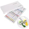 24Pcs Watercolor Paint Set 12ml Professional Aluminum Tube Paintbrush School Art Supplies