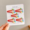 Y2K Dopamine Color Pentagram Small Hair Clip for Women & Kids - Cute Bangs & Side Hair Accessory