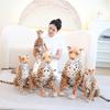 Realistic Leopard Plush Toy Soft Stuffed Cheetah Doll For Kids And Collectors