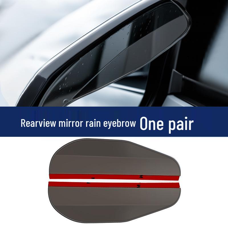 Universal Widened Rearview Mirror Rain Deflector with XL Buckle