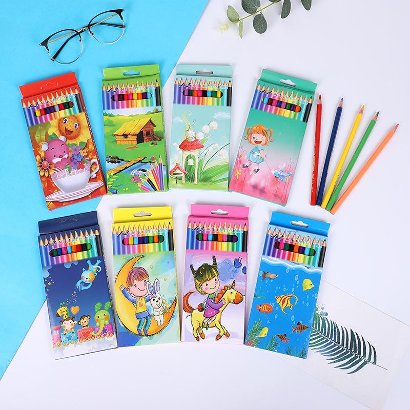 Oil-Based Colored Pencil Set for Children - Available in 12, 18, 24, and 36 Colors - Ideal for Elementary School Drawing