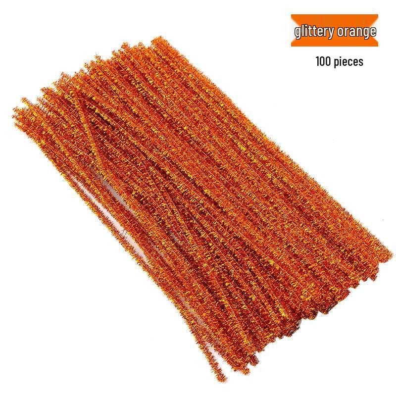 Encrypted Pipe Cleaners: Dense, Thickened 8mm White Strips with Mixed Colors for Handmade DIY Bouquets