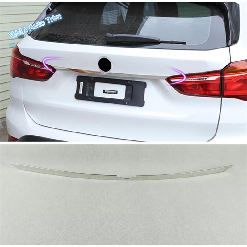 Auto Styling Rear Trunk Tailgate Up Tail Door Decoration Strip Bezel Cover Trim For BMW X1 F48 2016 - Exterior Accessories