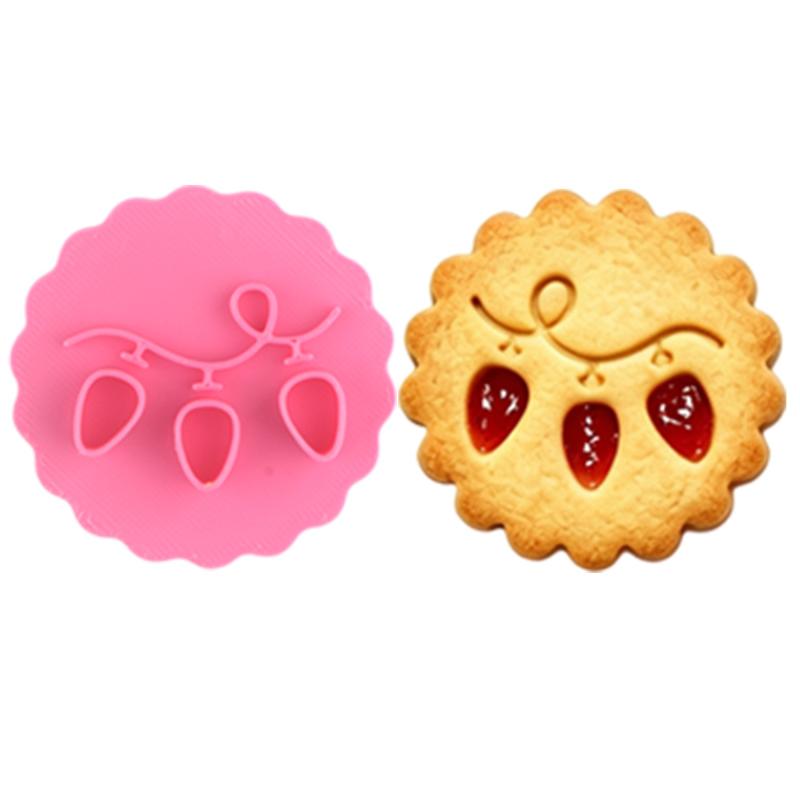 Christmas Linzer Cookie Cutter Multiple Patterns Non-Toxic for Home Winter Holiday Baking DIY Gift Treat Making