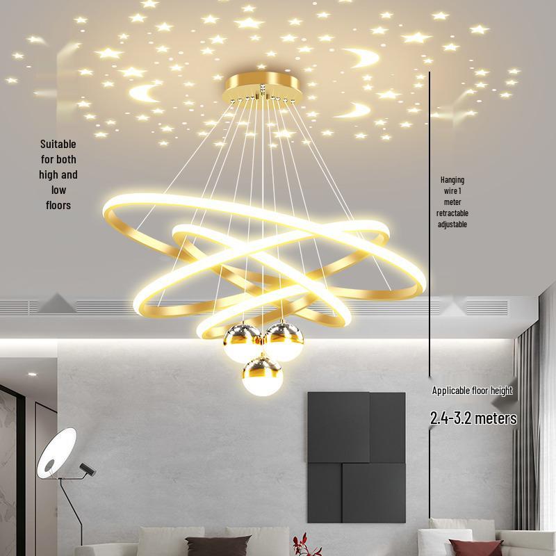Modern Starry Sky Chandelier for Dining Room, Bedroom, or Bar Counter