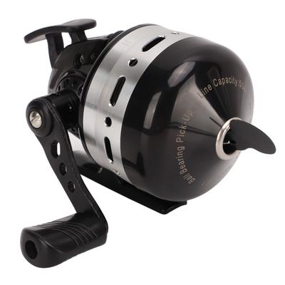 Fishing Spinning Reel Stainless Steel Metal Black 3.6:1 Gear Ratio Baitcasting Fishing Reel for Freshwater Saltwater