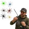 6pcs TPE Sea Urchin Soft Fishing , Floating Soft for Trout, Tackle Bag Included
