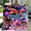 1pc Kpop Demon Hunters print blanket soft bedding sofa bedroom home decor fan goods q82