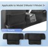 Seat Backrest Anti Kick Pad for Tesla Model 3+ Microfiber Leather Half Cover Seat Protective Cover Model3 Modely Car Accessories