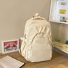 Schoolbag new ins Mori backpack female college style junior high school student high school student large capacity nylon solid color waterproof 