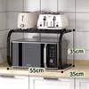 Kitchen Oven Rack Household Multi-layer Storage Stand Organize Rack Detachable Metal Bracket Large Capacity Microwave Rack