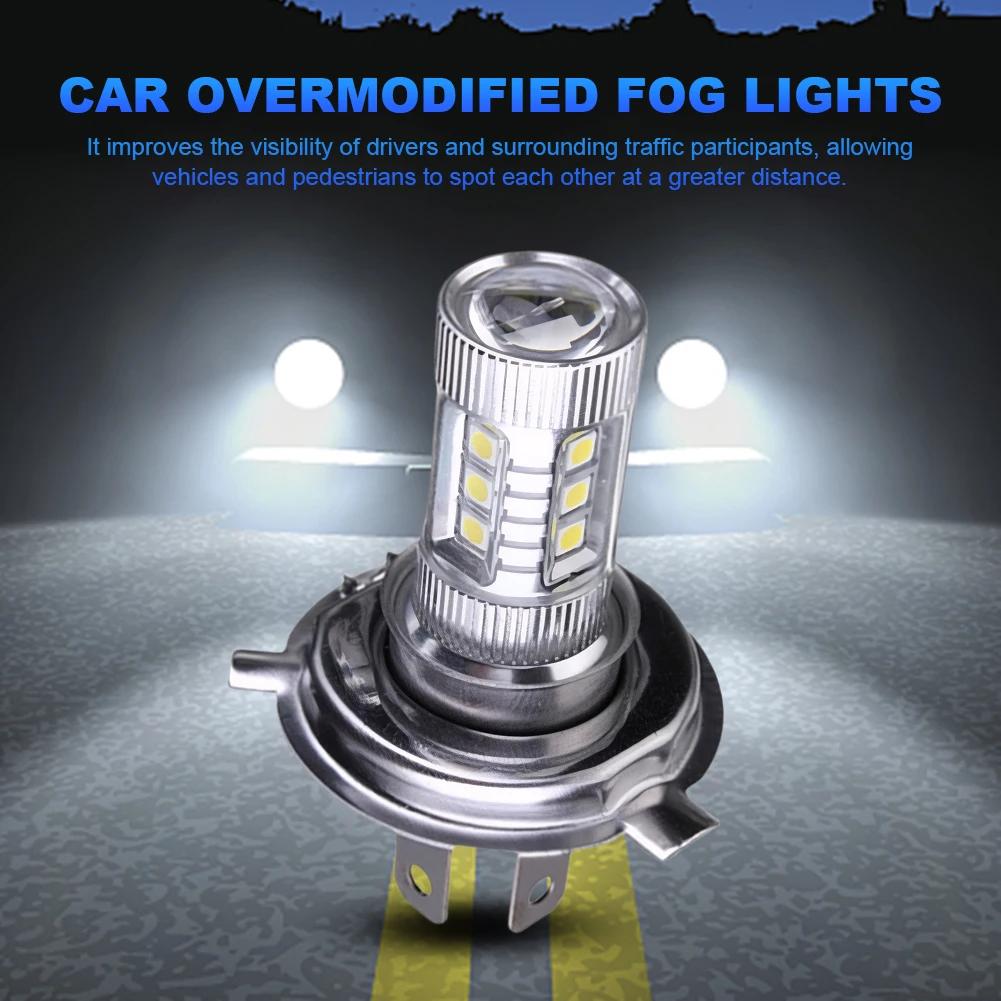 1/2pcs Super Bright H4 LED Headlight Bulb 6000-6500K High Low Beam LED Fog Lamp 4000LM 80W 12V Waterproof Auto Headlight