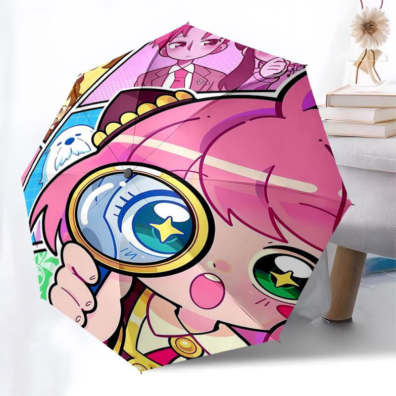 

1pc Automatic Opening Umbrella with Cute Anime Characters, Foldable Design, Iron Frame, Outdoor Use, Perfect Gift for Fans, Travelers, Daily Use.P081