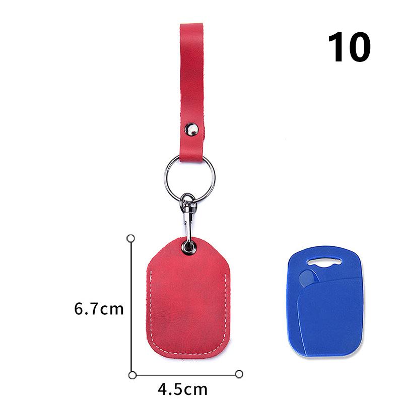 1 Stuks Echt Koeienhuid Kaarthouder Sleutelhanger Sleutelring Deurslot Toegangstags ID-Kaart Hoesje Sleutelhanger Toegangskaart Tas Sleutelring