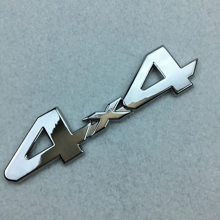 4WD 4x4 Metal Car Logo Sticker for Jeep Liberty, Compass, Wrangler