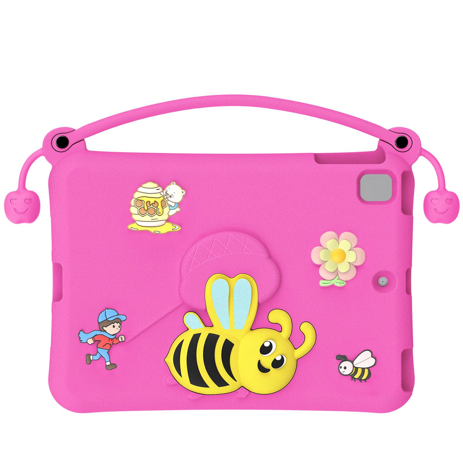 Étui de Protection en EVA Motif Abeille pour iPad Pro 9,7 Pouces Air 1 2 Protecteur Antichoc avec Support Rouge Rose rouge rose