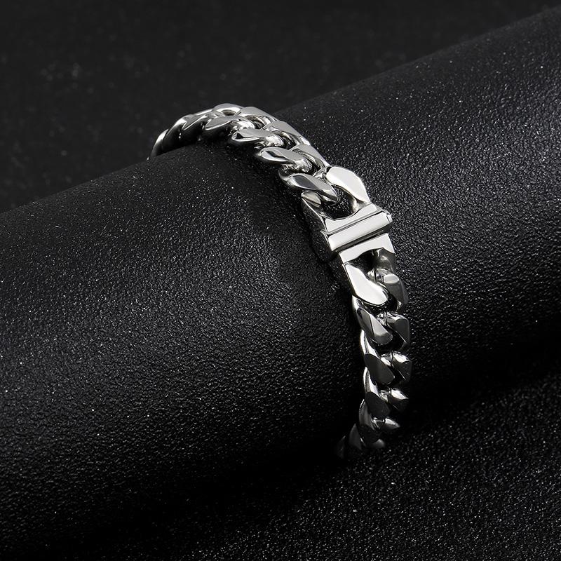 Kalen 10/12/13MM Cuban Chain Heavy Bracelet Shiny Necklace for Men 316L Stainless Steel Gold Color Jewelry Birthday P arty Gift