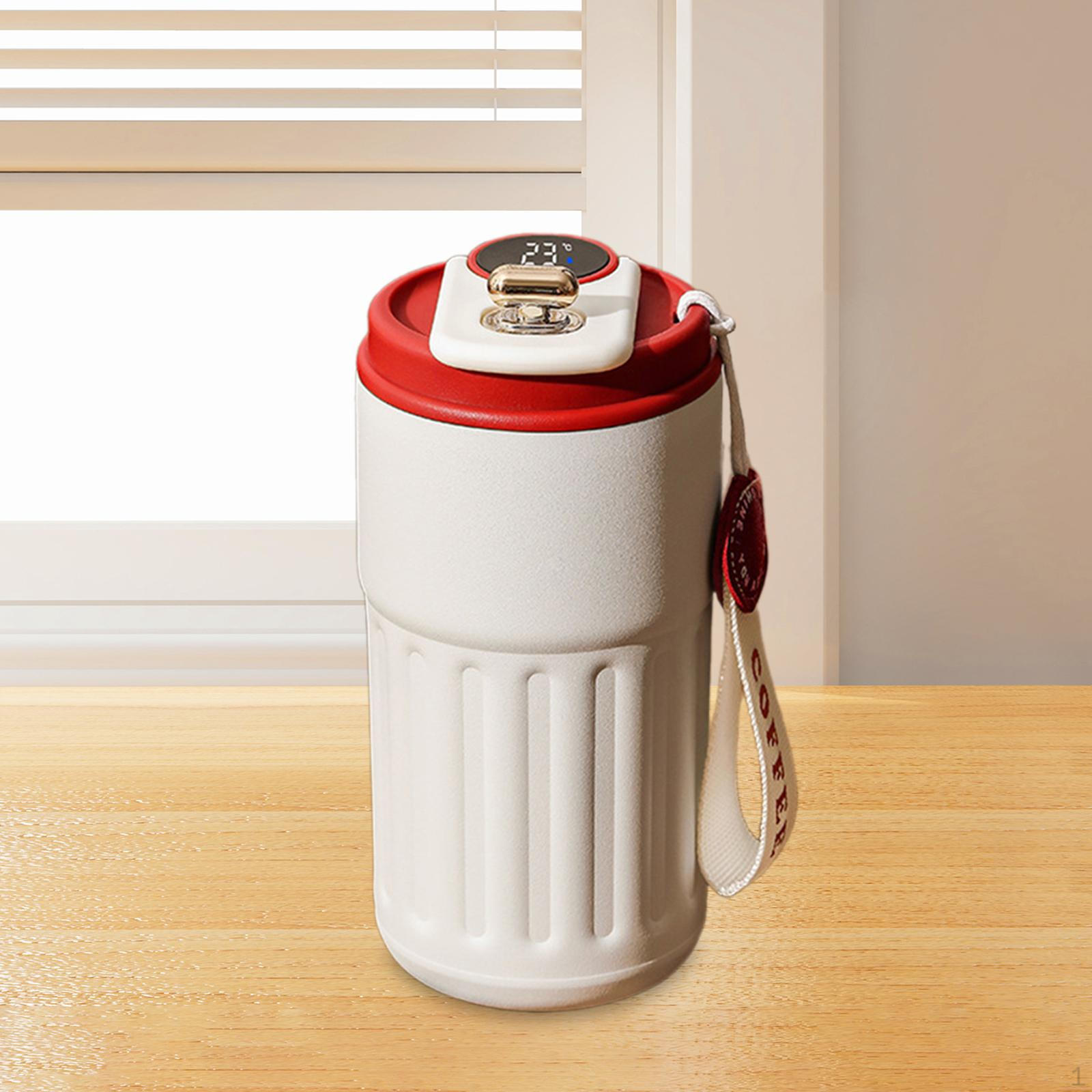 

Дорожная кофейная кружка, чашка для холодной воды и напитков, многоразовый термостакан емкостью 450 мл красный