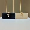 Fashionable Serpentine Lock Dinner Bag, Party and Banquet Clutch Bag, Crossbody Bag Casually